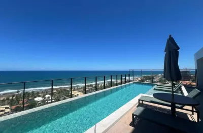 Ilha de mykonos - itapuã, studio com 25m², vista mar
