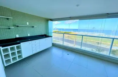 Premiere jaguaribe, 214m², 4 suítes, vista mar, armários, 3 vagas