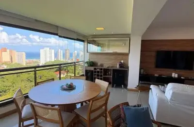 Belavista patamares, 116m², 3 quartos, vista mar, mobiliado, 2 vagas