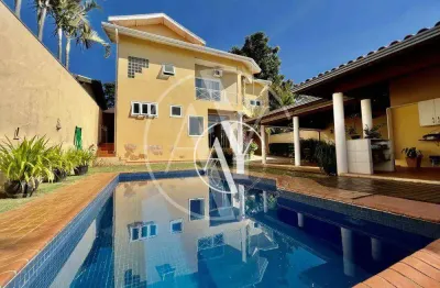 Casa com 5 dormitórios, 384 m² - venda por r$ 1.990.000,00 ou aluguel por r$ 11.055,00/mês - loteamento caminhos de san conrado (sousas) - campinas/sp