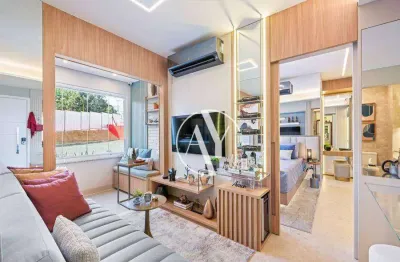 Apartamento com 1 quarto à venda, 47m² por r$ 585.000 - chácara da barra - campinas/sp