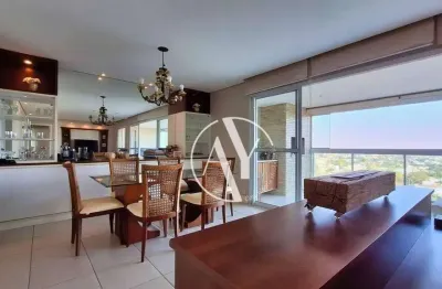 Apartamento 139m² 3 suítes c/ varanda gourmet e lazer clube à venda no alphaville, campinas/sp
