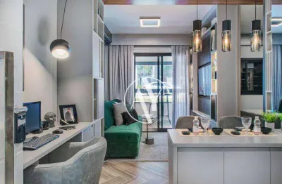 Apartamento com 1 dormitório à venda, 46 m² por r$ 530.000,00 - bosque - campinas/sp