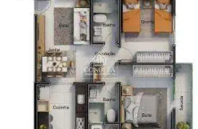 Apartamento com 2 quartos à venda no Santa Mônica, Uberlândia 