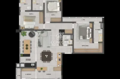 Apartamento com 3 quartos à venda no Morada da Colina, Uberlândia 