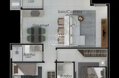 Apartamento com 2 quartos à venda em Laranjeiras, Uberlândia 