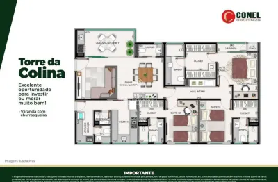 Apartamento com 3 quartos à venda no Morada da Colina, Uberlândia 
