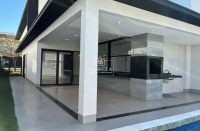 Casa à venda com 4 quartos todos suítes, area de lazer com piscina - condomínio alphaville 2 - uberlândia/mg.