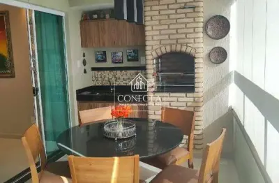 Apto todo montado e mobiliado de porteira fechada, 115 m² privativos 3 quartos sendo 01 suite