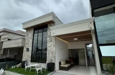 Vendo Linda Casa Com 3 Suítes, Semi Mobiliada, Energia Solar, Em Condomínio