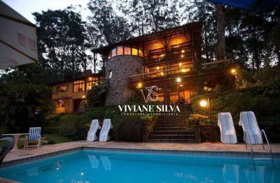 Pousada à venda, 414 m² por r$ 3.000.000,00 - granja guarani - teresópolis/rj