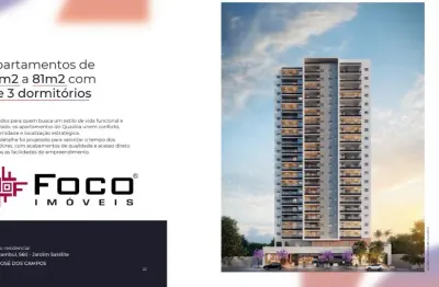 Quadria satélite - apartamentos e salas comerciais - zona sul de são josé dos campos