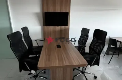 Sala comercial mobiliada - cea - centro empresarial aquarius - 32m² com banheiro - jardim aquarius