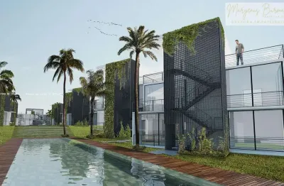 Casa em condomínio para venda em camaçari, monte gordo (monte gordo), 3 dormitórios, 2 suítes, 3 banheiros, 2 vagas