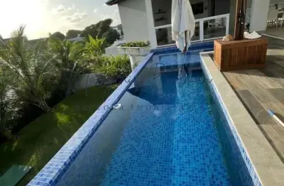 Casa em condomínio para venda em camaçari, busca vida (abrantes), 4 dormitórios, 4 suítes, 7 banheiros, 8 vagas