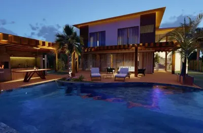 Casa em condomínio para venda em mata de são joão, praia do forte, 5 dormitórios, 5 suítes, 6 banheiros, 2 vagas