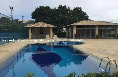 Casa em condomínio para venda em lauro de freitas, buraquinho, 4 dormitórios, 3 suítes, 4 banheiros, 2 vagas