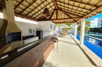 Casa em condomínio para venda em lauro de freitas, buraquinho, 4 dormitórios, 4 suítes, 5 banheiros, 2 vagas