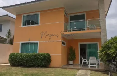 Casa em condomínio para venda em lauro de freitas, buraquinho, 4 dormitórios, 4 suítes, 5 banheiros, 2 vagas