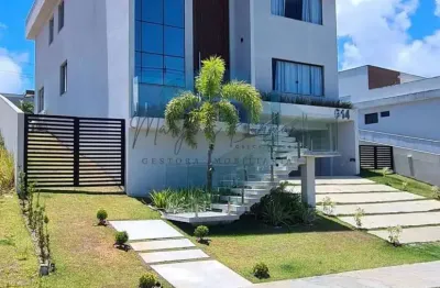 Casa em condomínio para venda em camaçari, alphaville (abrantes), 5 dormitórios, 5 suítes, 7 banheiros, 6 vagas