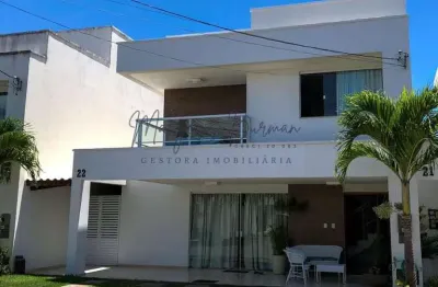 Casa em condomínio para venda em lauro de freitas, foz do joanes, 4 dormitórios, 3 suítes, 4 banheiros, 3 vagas