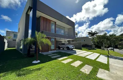 Casa em condomínio para venda em camaçari, alphaville litoral norte i (abrantes), 4 dormitórios, 4 suítes, 5 banheiros, 2 vagas