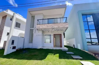 Casa em condomínio para venda em lauro de freitas, caji, 4 dormitórios, 3 suítes, 4 banheiros, 2 vagas
