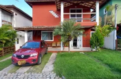 Casa em condomínio para venda em lauro de freitas, buraquinho, 3 dormitórios, 3 suítes, 4 banheiros, 1 vaga