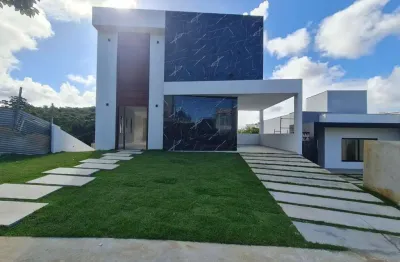 Casa em condomínio para venda em camaçari, alphaville (abrantes), 4 dormitórios, 4 suítes, 6 banheiros, 2 vagas