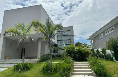 Casa em condomínio para locação em camaçari, alphaville (abrantes), 4 dormitórios, 4 suítes, 6 banheiros, 2 vagas