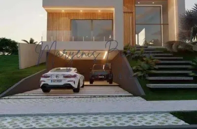 Casa em condomínio para venda em camaçari, alphaville (abrantes), 3 dormitórios, 3 suítes, 4 banheiros, 3 vagas