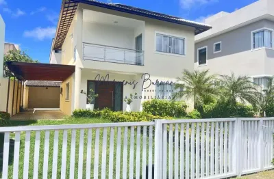 Casa em condomínio para venda em camaçari, boa união (abrantes), 4 dormitórios, 2 suítes, 4 banheiros, 3 vagas