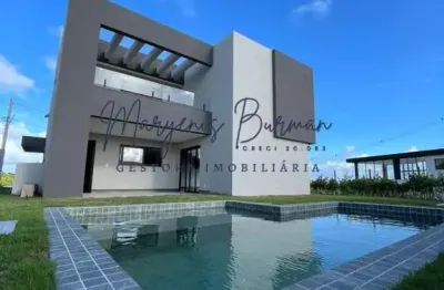 Casa em condomínio para venda em camaçari, alphaville (abrantes), 4 dormitórios, 4 suítes, 6 banheiros, 4 vagas