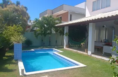 Casa em condomínio para venda em camaçari, alphaville (abrantes), 4 dormitórios, 4 suítes, 6 banheiros, 4 vagas