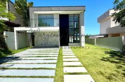 Casa em condomínio para venda em camaçari, alphaville (abrantes), 4 dormitórios, 4 suítes
