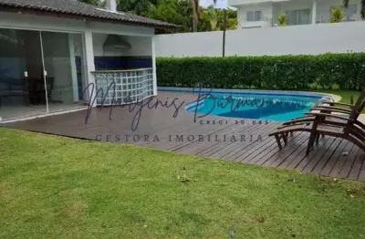 Casa em condomínio para locação em camaçari, busca vida (abrantes), 5 dormitórios, 3 suítes, 6 banheiros, 4 vagas