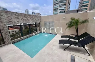 Cobertura duplex à venda em santos-sp, boqueirão: 3 quartos, 1 suíte, 3 salas, 4 banheiros, 2 vagas