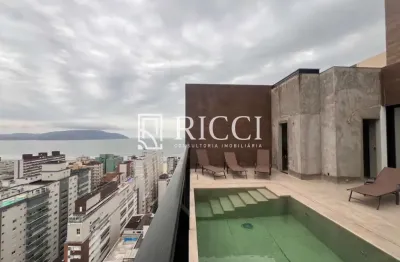 Cobertura de luxo à venda em santos-sp, : 4 suítes, 4 salas, 6 banheiros, 4 vagas, 360m².