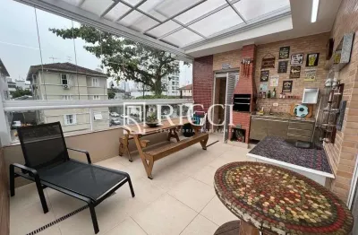 Casa em santos, sobreposta alta,  5 quartos, 2 suítes, churrasqueira, jacuzzi, closet, lazer, embaré