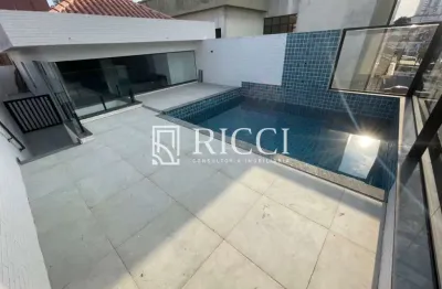 Casa nova no boqueirão casa de alto padrão com 4 suítes à venda em santos - boqueirão