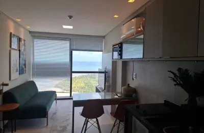 Apartamento beira-mar mobiliado com 1 quarto em barra de jangada