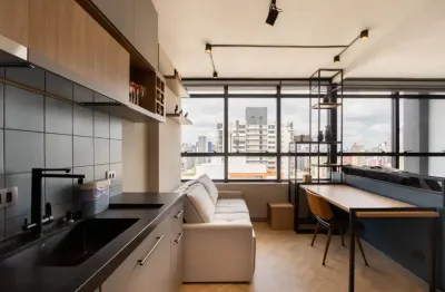 Apartamento moderno de 1 quarto com vista panorâmica / curitiba pr