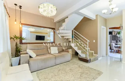 Sobrado com 3 dormitórios à venda, 90 m² por r$ 770.000,00 - santa felicidade - curitiba/pr