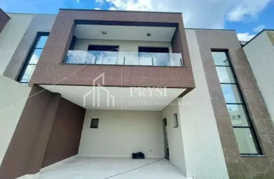 Sobrado com 3 dormitórios todos suítes   à venda, 140,72 m² por r$ 980.000 - boneca do iguaçu - são josé dos pinhais/pr