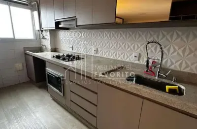 Aluga-se apartamento de 77m , com 3 dormitórios, mobiliado, no myriad parque residencial clube, bair