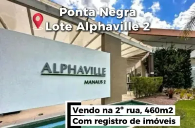 Alphaville 2, lote com 460m2  na 2º rua com registro, bem localizado