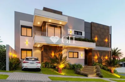 Casa com 4 suítes à venda, 295 m² por r$ 2.690.000 -vale dos vinhedos- colônia dona luiza - ponta grossa/pr