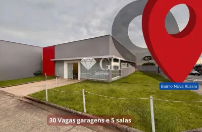 Sala comercial com 5 salas para alugar no Nova Rússia, Ponta Grossa 