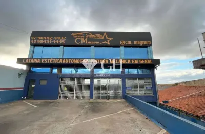 Barracão para alugar, 900 m² por r$ 12.000,00/mês - chapada - ponta grossa/pr