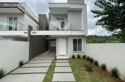 Casa nova a venda no bairro pinheirinho - 01 suite e 02 quartos